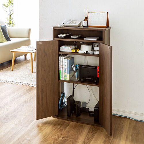 木製　収納棚　ルーター収納 ルーター収納ボックス・目隠しボックス モデム収納 ラック ケーブル