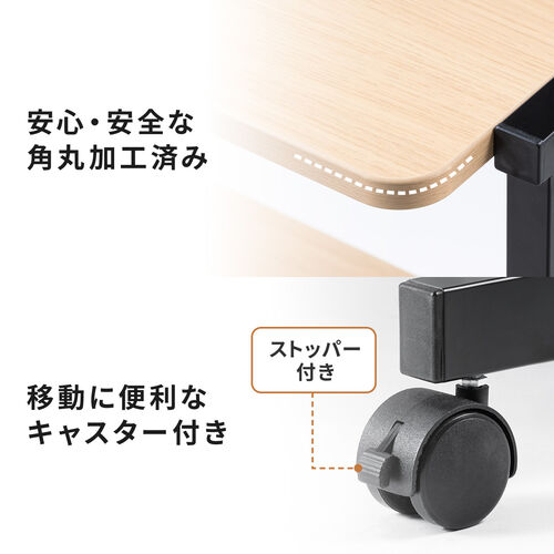 パソコンラック パソコンデスク 木目調 幅60cm 耐荷重85kg 収納棚付