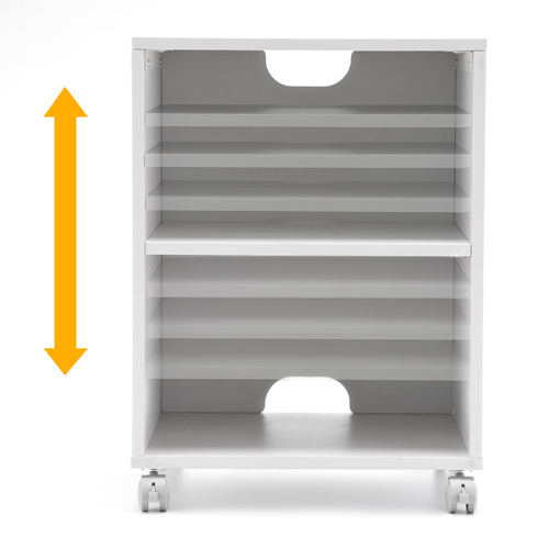 プリンター台（横幅52cm・奥行52cm・高さ70cm・耐荷重70kg） YK-LPS005