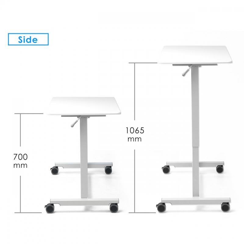 スタンディングデスク(ガス圧昇降式・横幅88cm・奥行50cm・昇降幅36.5