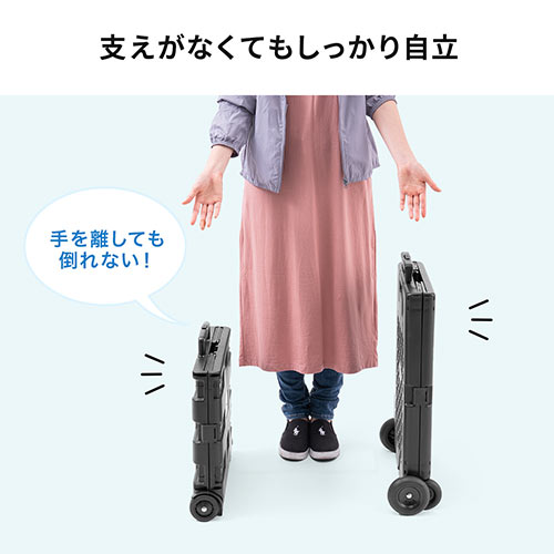 折りたたみキャリーカート(コンテナキャリー・折りたたみ式・56