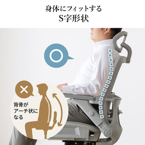 オフィスチェア メッシュ シンクロロッキング 跳ね上げ