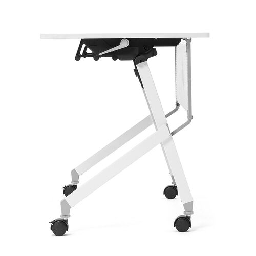 ⭐️⭐️⭐️美品⭐️限定セール中⭐️折りたたみ式棚付テーブル180㎝学習机長机⭐️限定品 折りたたみテーブル 学習塾机 テレワーク向け 天板幅100cm 天板