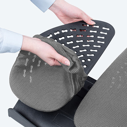 姿勢矯正用メッシュチェア グレー C687BW-FSF0 オカムラ シルフィー ハイバック 背クッション