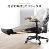 【新商品P10倍】メッシュチェア オフィスチェア エルゴノミクスチェア 高耐荷重125kg シンクロロッキング ハイバック スライド式オットマン アームレスト 座面スライド 上下可動ヘッドレスト