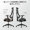 【新商品P10倍】メッシュチェア オフィスチェア エルゴノミクスチェア 高耐荷重125kg シンクロロッキング ハイバック スライド式オットマン アームレスト 座面スライド 上下可動ヘッドレスト