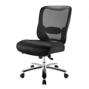 【アウトレット】メッシュチェア(オフィスチェア・耐過重200kg・ブラック)