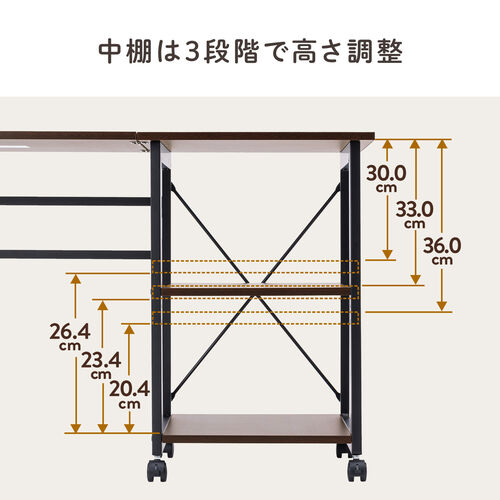 折りたたみデスク コンパクトデスク 折りたたみワゴン 学習机