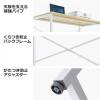 【アウトレット】シンプルデスク(平机・ライトブラウン・パソコンデスク・ワークデスク・横幅160cm・奥行60cm・SOHO・組立簡単)