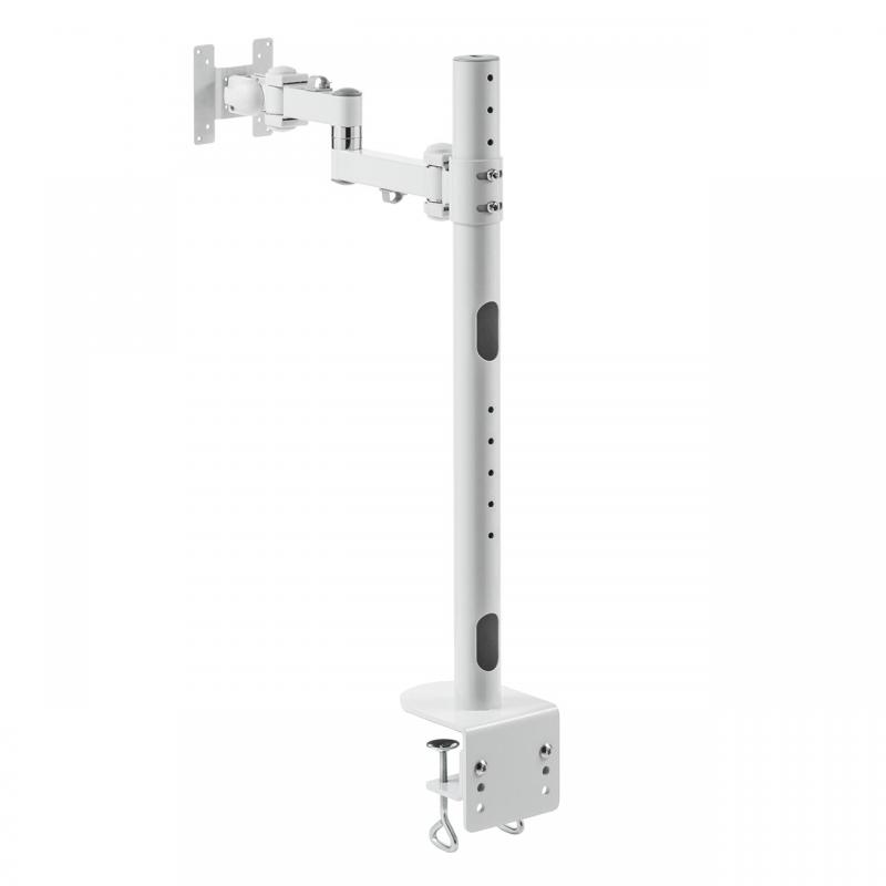 三画面モニターアーム PC モニター アーム 水平3関節モニタアーム(高耐荷20kgまで・1画面アーム・支柱高さ