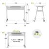 【アウトレット】デスク キャスター付き モニターアーム対応 幅90cm 奥行50cm 木目