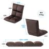 座椅子 ふわふわ コンパクト 日本メーカー向陽技研製42段ギア 低反発ウレタン スエード調 ベージュ