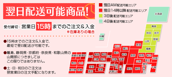 翌日配送可能商品